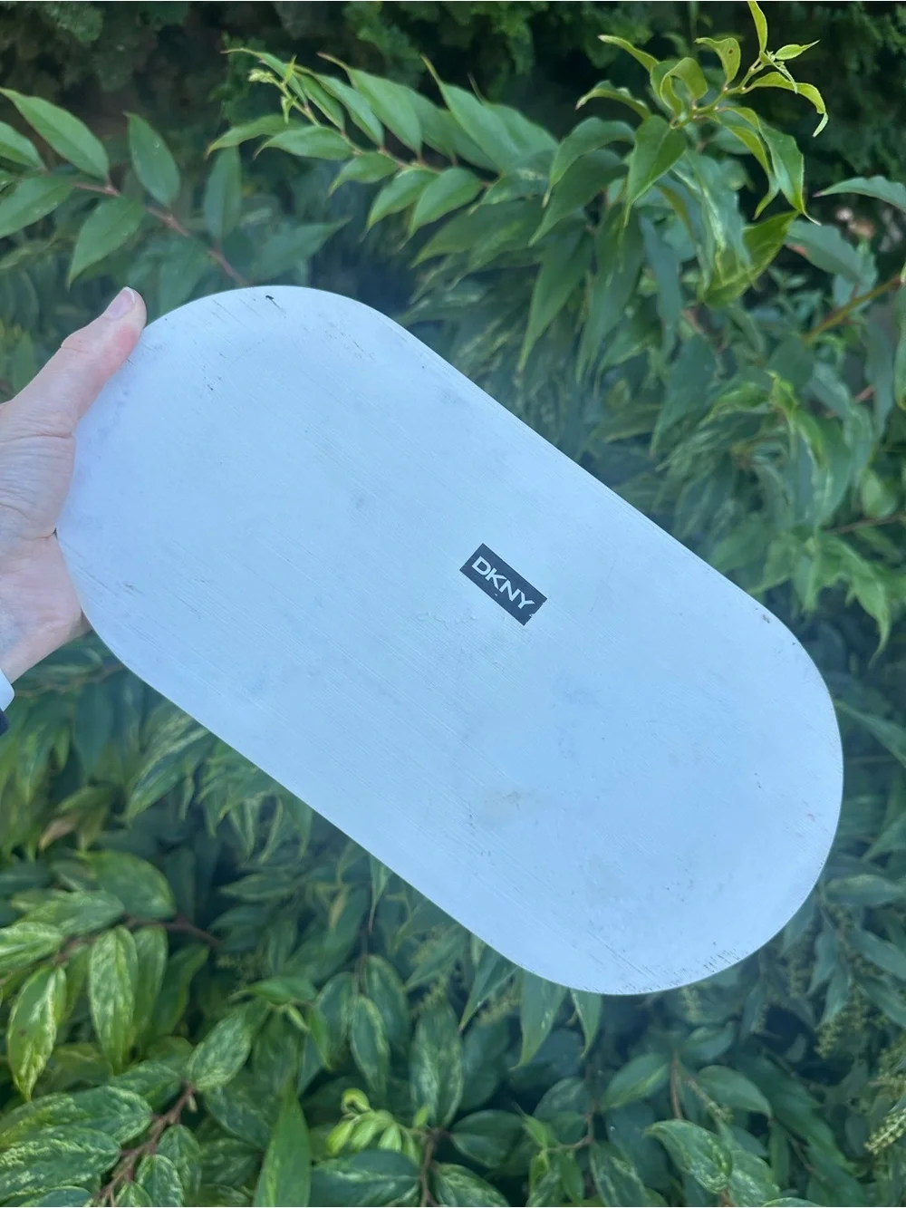DKNY Decorative Marble Print Bathroom Accessory Tray